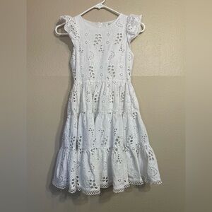 Rare Editions White Lace Dress